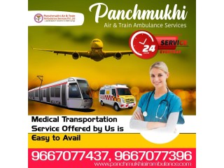 Panchmukhi Air and Train Ambulance Service in Varanasi Provide Life-Care Ventilator Setup