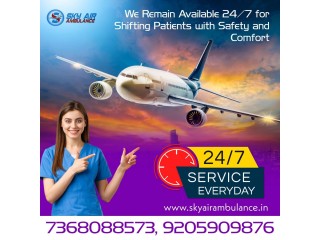 Sky Air Ambulance from Agartala to Delhi with Advanced CCU Setup