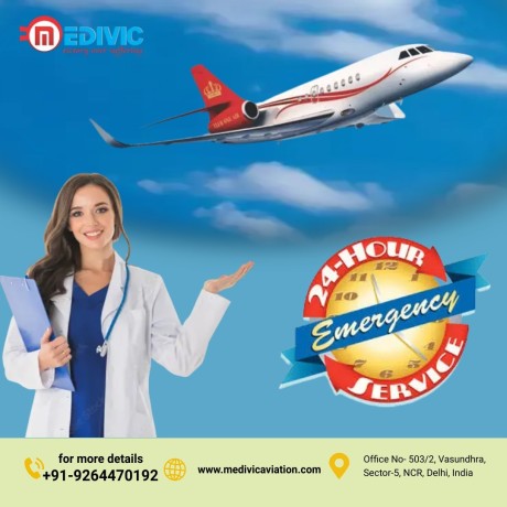 medivic-air-ambulance-service-in-gorakhpur-for-remarkable-patient-transfer-service-with-paramedics-big-0