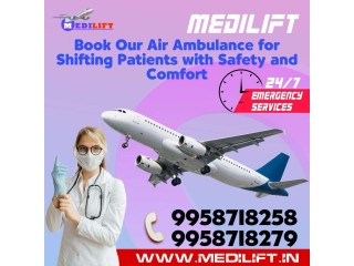 Quickly Book ICU Air Ambulance Services in Kolkata via Medilift for Suitable Patient Shifting