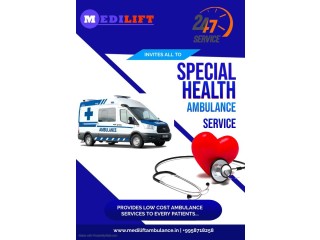 Ambulance Service in Saguna More by Medilift| Large and Small Ambulances