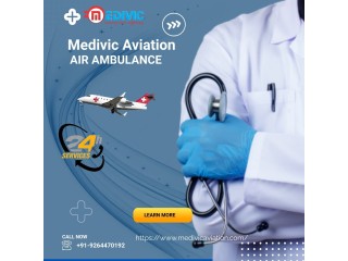 Medivic Air Ambulance Service in Varanasi with Advanced Medical Tools