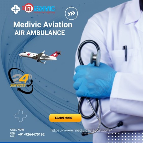 medivic-air-ambulance-service-in-varanasi-with-advanced-medical-tools-big-0