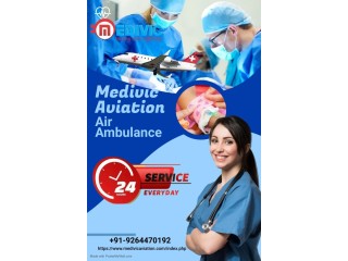 Medivic Aviation Air Ambulance Service in Raipur with Low cost