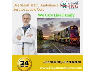 Hire Full Medical Support Train Ambulance Service in Patna by King