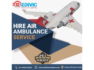 Medivic Aviation Air Ambulance in Gorakhpur with inexpensive Cost