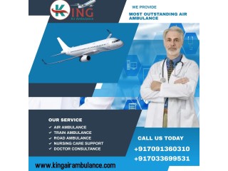 Pick ICU Emergency Air Ambulance in Patna by King at Low Fare