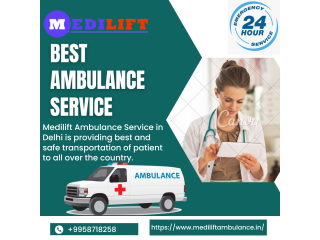 Ambulance Service in Delhi by Medilift| Provides Cardiac Ambulances for the Transportation