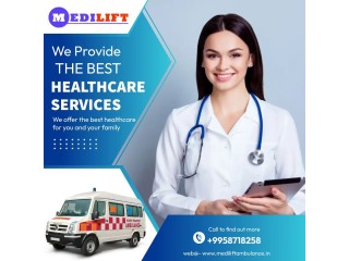 Ambulance Service in Koderma, Jharkhand by Medilift| Large and Small Ambulances