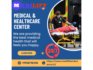 Ambulance Service in Danapur, Patna by Medilift| Most Exclusive and Low Cost Transportation