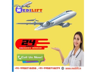 Get Top-Notch Air Ambulance Service in Nagpur with All Aids by Medilift for Evacuation Service
