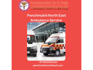 Book a low-fare road Ambulance Service in Chandel at low fare by Panchmukhi North East