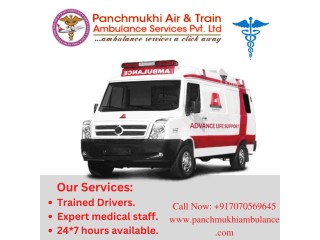 Panchmukhi Road Ambulance Service in Dilshad Garden | Finest and Reliable