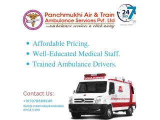 Panchmukhi Road Ambulance Services in Rohini, Delhi with CPR machine