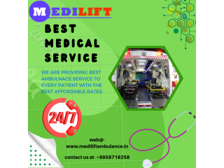 Ambulance Service in Varanasi, Uttar Pradesh by Medilift| 24*7 hours Ambulance Service