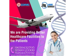 Book Air Ambulance Service in Lucknow by Medivic with Modern Medical Equipment