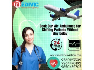 Select Air Ambulance Service in Madurai by Medivic with skilled medical squad