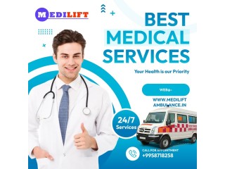 Ambulance Service in Tata Nagar, Jharkhand by Medilift| Life Protecting Ambulance Services