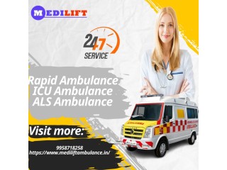 Ambulance Service in Varanasi, Uttar Pradesh by Medilift| highly developed Medical staffs