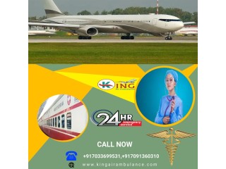 Get Air Ambulance in Aligarh by King with Specialist Medical Squad