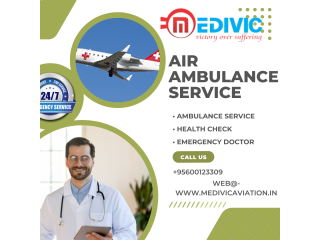 Air Ambulance Service in Amritsar, Bihar by Medivic Aviation| Provides Cardiac and Ventilator Ambulances