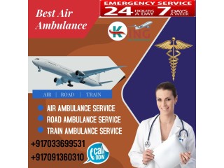 Air Ambulance in Kharagpur by King with Excellent ICU Setup