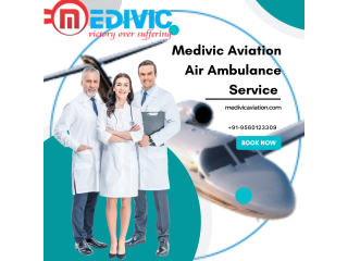Medivic Aviation Air Ambulance Service in Varanasi with Extraordinary medical machines