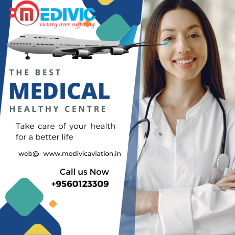 air-ambulance-service-in-jaipur-ahmedabad-by-medivic-aviation-maintain-complete-hygiene-big-0