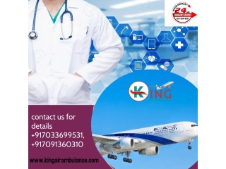 Select Air Ambulance Services in Raipur by King with Top Medical Amenities