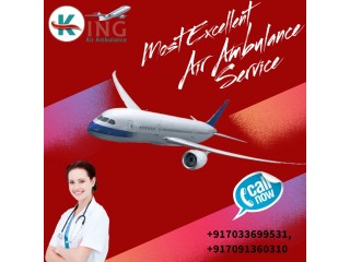 Book Air Ambulance Services in Dibrugarh by King with Economical-Cost