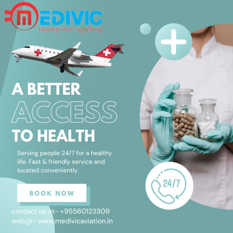 air-ambulance-service-in-gaya-bihar-by-medivic-aviation-proper-medical-facilities-big-0