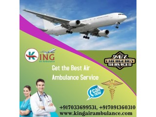 Hire Air Ambulance in Siliguri by King with a Highly Skilled Medical Panel