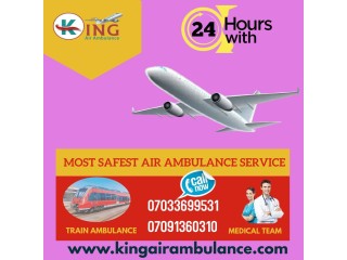 Use High-Grade Air Ambulance Service in Raipur by King