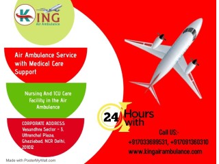 Select Air Ambulance Service in Nagpur by King with Certified Medical Team