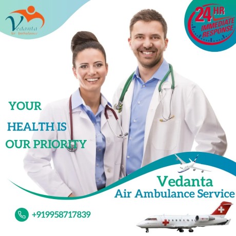 vedanta-air-ambulance-service-in-shilong-with-an-affordable-medical-facilities-big-0