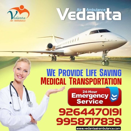 vedanta-air-ambulance-service-in-ahmadabad-with-the-best-quality-medical-care-big-0