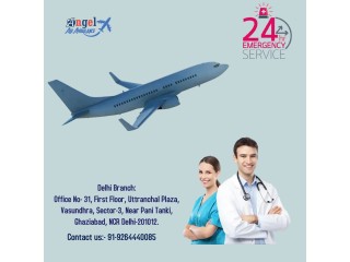 Avail the Sovereign Angel Air Ambulance in Guwahati with ICU