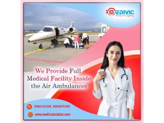 Medivic Aviation Air Ambulance Service in Raipur with Highly Professional Medical Crew