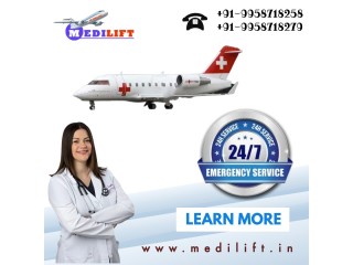 Take Air Ambulance in Silchar by Medilift with Certified Medical Crew