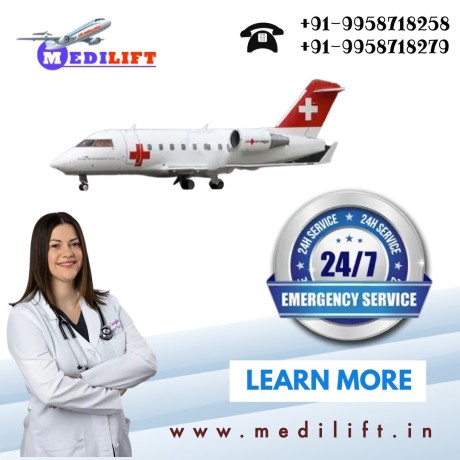 take-air-ambulance-in-silchar-by-medilift-with-certified-medical-crew-big-0