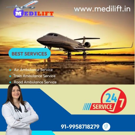 gain-air-ambulance-in-bagdogra-by-medilift-with-highly-expert-medical-team-big-0