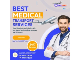 Book Air Ambulance in Lucknow by Medilift with Comfortable Shifting