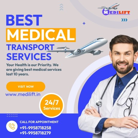 book-air-ambulance-in-lucknow-by-medilift-with-comfortable-shifting-big-0