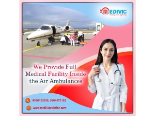 Medivic Aviation Air Ambulance in Dimapur with All Basic Medical Facilities