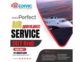 Medivic Aviation Air Ambulance Service in Siliguri with Safe Transportation Facilities