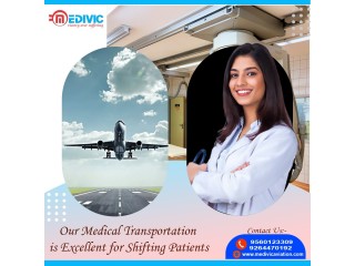 Medivic Aviation Air Ambulance Service in Guwahati with All Necessary Medical Equipment