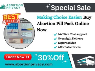 Making Choice Easier: Buy Abortion Pill Pack Online Now