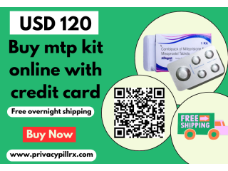 USD 120 - Buy mtp kit online with credit card (Free shipping)