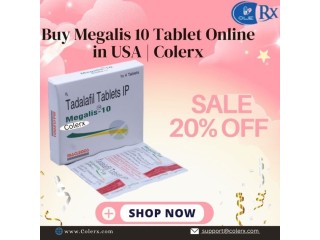 Buy Megalis 10 Tablet Online in USA | Colerx