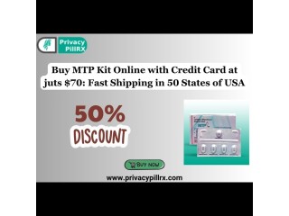 Buy MTP Kit Online with Credit Card at juts $70: Fast Shipping in 50 States of USA